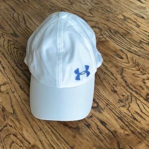White Youth Under Armour Baseball Hat